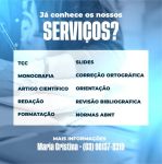 Assessoramento e orientação na elaboração de monografias Tccs Dissertações Projetos de Pesquisa e outros.
