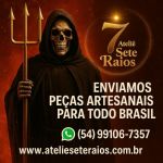 Bengalas espadas Adagas Exus Iansã São Jorge Escudo Espada de São Jorge Exu Caveira Exu Tranca Rua Tridente Garfo Medieval Umbanda Quimbanda