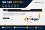 Cabo Chato para Pórticos Talhas e Sistemas Festoon  Alta Flexibilidade e Durabilidade