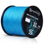 Linha de Pesca Multi-Filamento X9 Sougayilang 300 metros 0,20mm 28Lbs 9 Fios 12Kg cor Azul