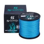 Linha de Pesca Multi-Filamento X9 Sougayilang 500 metros 0,45mm 100Lbs 9 Fios 45Kg cor Azul