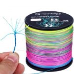 Linha de Pesca Multi-Filamento X9 Sougayilang 300 metros 0,26mm 35Lbs 9 Fios 15.9Kg cor MultiCor