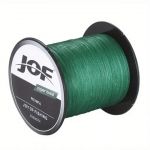 Linha de Pesca Multi-Filamento X4 Fios Jof 300 metros 0,23mm 24Lbs 10Kg Verde Escuro