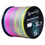 Linha de Pesca Multi-Filamento X9 Sougayilang 300 metros 0,40mm 80Lbs 9 Fios 35Kg Multi-Cor