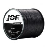 Linha de Pesca Multi-Filamento X4 Jof 300 metros 0,50mm 80Lbs 4 Fios 36Kg Preta