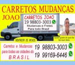 Carretos de Americana Paulínia Campinas para Ubatuba Parati Ilha Bela Caraguatatuba 