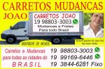 Carretos de Campinas Paulínia Araras Brotas  Sertãozinho Ribeirao Preto para Ubatuba  Parati Jacarei São Jose dos Campos Taubate Ilha Bela 