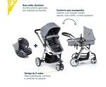 Carrinho de bebê Infanti Travel System Sky Trio Classic na cor cinza