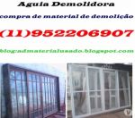 compra de materias de demolicões usados em toda Grande São Paulo
