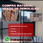 Compra-se materiais usados de demolição e reforma