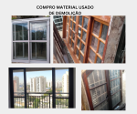Compro diversos materiais usados provenientes de construções