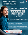 Curso Intensivão de Línguas - Até 4 módulos em 4 meses
