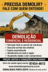Demolição comercial e residencial