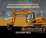  Demolição segura e eficiente com a Demolidora Ponto Certo