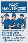 Desentupidora Eletricista Encanador no Botafogo em Campinas 19-99231-2502 Fast Manutenções.