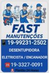 Desentupidora Eletricista Encanador no Centro em Campinas 19-99231-2502 Fast Manutenções