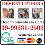 Desentupidora Jardim Santana em Campinas 19-992312502 Desentupidor de Cano