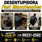 Desentupidora no Jardim Aurélia em Campinas 19-99231-2502 Desentupidora Fast Manutenções em Campinas.