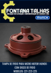 Disco de freio para micro motor - Talhas Munck  - Modelos 221-223-225-227