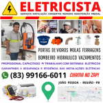 Eletricista  Bombeiro  Hidraulico  João  Pessoa  83 99166-6011