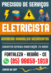 Eletricista   Consertos  Manutenção  24 Horas  85 99858-1919
