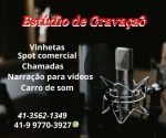 Estúdio de Gravação Vinhetas Spot e Chamadas Locução