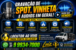 gravaçao de spot para carro de som 