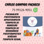 Hipnoterapeuta Feira De Santana Carlos Sampaio Pacheco 75 991269051 whatsapp