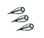 Kit com 3pcs Guia Passador Ponteiras Reparo Vara de Pesca Tipo Low Ride #8 Tube 3.2mm
