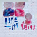 Kit Luxo personalizados com perolas para bebe higiene pessoal