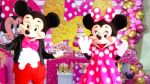 Minnie rosa Mickey cover personagens vivos festas infantil