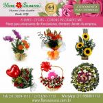 Ouro Branco floricultura flora entrega coroa de flores arranjos florais para presente cesta de café da manhã em Ouro Branco  Mg