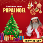 papai noel com barba natural 