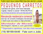 Pequenos Carretos e Montador de Moveis em Barao Geraldo 