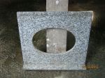 Pia de Granito Nova na Cinza Malhada com medidas 63cm x 53cm