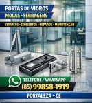 Portas de Vidros Molas Ferragens Consertos 85 99858-1919