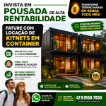 Pousada em Container Alta Rentabilidade  Invista e Gere Renda Mensal