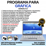 Programa Gráfica Rápida com Cadastro de Clientes Serviços e Financeiro v5.5 Plus - Fpqsystem