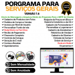Programa Os Serviços Gerais com Vendas Financeiro e Estatística v7.6 Plus Whatsapp - Fpqsystem