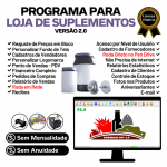 Programa Pdv Para Suplementos Estoque e Financeiro V2.0 Plus - Fpqsystem