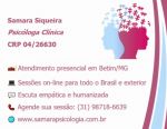 Psicóloga Samara Siqueira Betim-mg