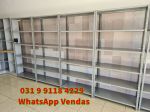 Queima de Estoque Estantes de Aço Prateleiras Armário - Novas - Frete Grátis