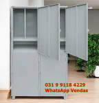 Roupeiro Escaninho De Aço 4 Portas N24 Insalubre Com Sapateira Frete Grátis para Bh Mg