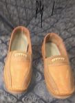 Sapato masculino tipo Mocassimmarca Texastam.42novolevecor laranja e café.conservado.