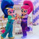 Shimmer e Shine Personagens Vivos Cover Animação Festas Infantil