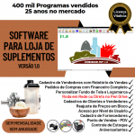 Software Loja de Suplementos Pdv Frente de Caixa para Tabacaria com Estoque e Financeiro v1.0 - Fpqsystem