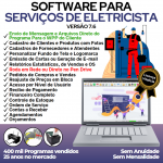 Software Os Serviços de eletricista com Vendas Financeiro e Estatísticas v7.6 Plus - Fpqsystem