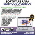 Software Os Serviços Diversos com Vendas Financeiro e Estatísticas v7.6 Plus - Fpqsystem