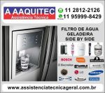 Substituição de filtro interno e externo geladeira Electrolux 