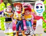 Toy Story Wood Buzz Cover Personagens Vivos Animação Festas Infantil